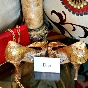 Dior Snakeskin Stilettos